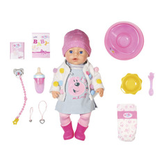 Кукла Zapf Creation интерактивная Baby born Стильная Весна, 43 см