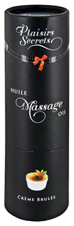 Массажное масло Plaisir Secret Huile de Massage Gourmande Creme Brule крем брюле 59 мл