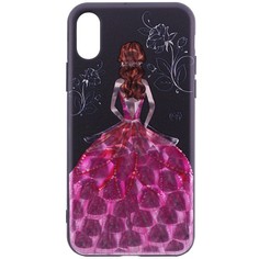 TPU чехол YCT Brilliant для Apple iPhone X (5.8") / XS (5.8") (Красное платье) Epik
