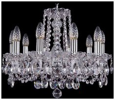 Люстра подвесная Bohemia Ivele Crystal 1402/10/160/Ni