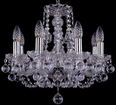 Люстра подвесная Bohemia Ivele Crystal 1406/8/141/Ni/Balls