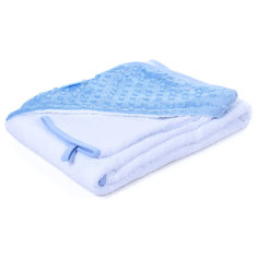 Полотенце с уголком и варежкой Nuovita GRAZIA 100x100 bianco-blu 100*100 см