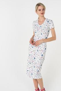 Платье-футболка женское Trendy Angel TASS18D0035W разноцветное L