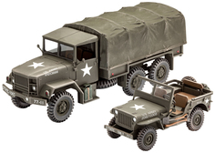 Сборная модель военной машины M34 с джипом, 1:35 Revell