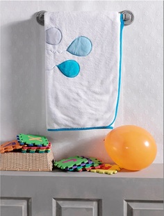 Плед велсофт Kidboo Happy Birthday blue, 80x120 см