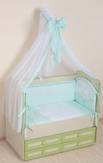 Комплект в кроватку Селена Греческий С 50А салатовый Selena