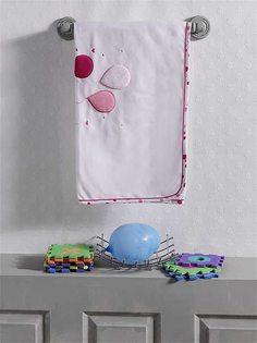 Плед флисовый Kidboo Happy Birthday pink, 80x120 см