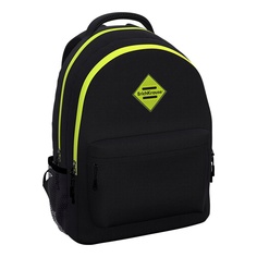 Рюкзак ученический ErichKrause EasyLine 20L с двумя отделениями, черный и желтый