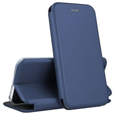 Кожаный чехол-книжка Open Color с функцией подставки для iPhone 12 Pro Max (Синий)