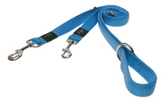 Поводок перестежка для собак Rogz Utility L-20мм 1,8 м, Голубой HLM06F
