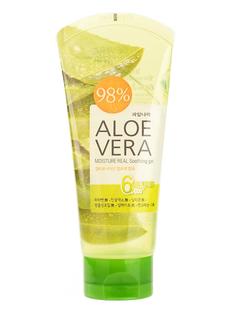 Гель для тела успокаивающий Aloe vera Moisture Real Soothing Gel Welcos