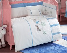 Комплект постельного белья Kidboo Little Farmer цвет: голубой, 6 предметов, арт. KIDB