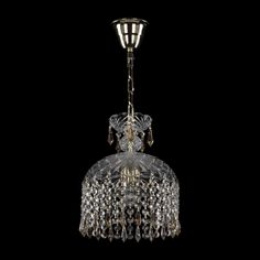Люстра хрустальная подвесная 14781/22 G Drops K801 Bohemia Ivele Crystal