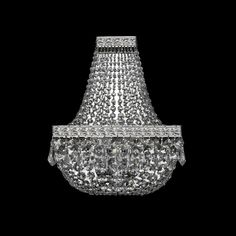 Хрустальное потолочное бра 19012B/H1/25IV Ni Bohemia Ivele Crystal