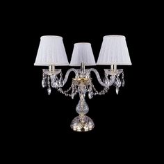 Настольная лампа с абажуром 1406L/3/141-39 G SH13A-160 Bohemia Ivele Crystal