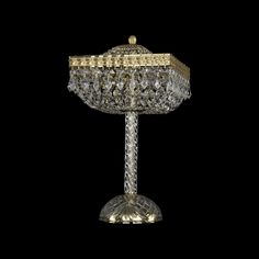 Хрустальная настольная лампа 19012L4/25IV G Bohemia Ivele Crystal