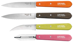 Набор ножей Opinel Les Essentiels Fifties 1452 Оранжевый, коричневый, розовый, желтый