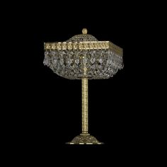 Хрустальная настольная лампа 19012L6/25IV G Bohemia Ivele Crystal