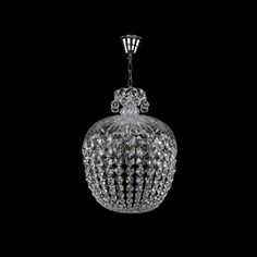 Люстра хрустальная подвесная 14771/35 Ni Bohemia Ivele Crystal