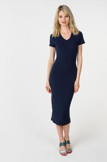 Платье-футболка женское Trendy Angel TASS18D0035 синее 44-46