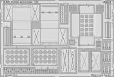 Фототравление Eduard 1/35 Hummel ящики с вооружением
