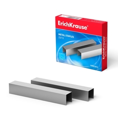 Скобы №23/13 для мощных степлеров ErichKrause (коробка 1000 шт.)