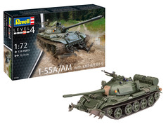 Сборные модели Советский основной и средний танк T-55A/AM с KMT-6/EMT-5 Revell 03328