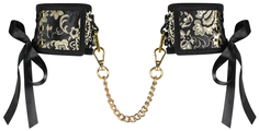 Роскошные наручники Shelle с атласными бантиками Obsessive