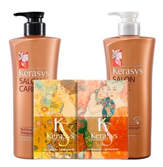 Подарочный набор Kerasys Salon Care Питание №4 (Шампунь, кондиционер,мыло 2шт)