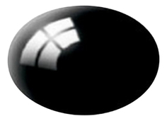 Краска Черная глянцевая акриловая Revell 36107