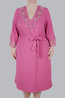 Халат женский Литвин 0295 розовый 5XL
