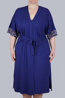 Халат женский Литвин 0330 синий XXL