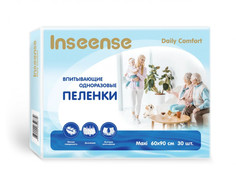 Пеленки INSEENSE Daily Comfort впитывающие одноразовые 60 х 90 30 шт.