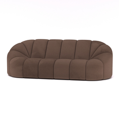 Бескаркасный модульный диван DreamBag Слайс one size, микрошенилл, Коричневый