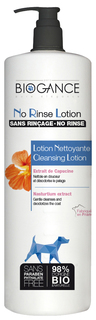 Лосьон для собак BIOGANCE No Rinse Lotion для сухой очистки шерсти, 1000 мл