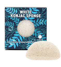 Натуральный спонж конняку Trimay White Konjak Sponge