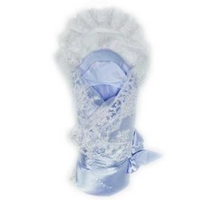 Конверт-одеяло на выписку Мой Ангелок М-4044 голубой