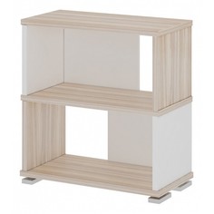 Стеллаж Мэрдэс СБ-10/2 70х30х75 см, бежевый/белый Merdes