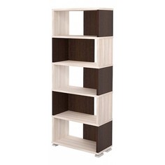 Стеллаж Мэрдэс Домино СБ-10_5 70х30х178,5 см, бежевый/коричневый Merdes