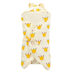 Одеяло-конверт Baby Fox Корона, зимнее, цвет желтый, 80х90 см