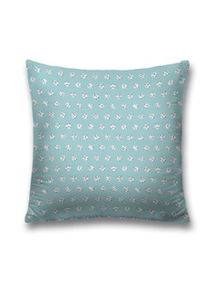 Наволочка декоративная JoyArty "Кружки на кругах" на молнии, 45x45 см