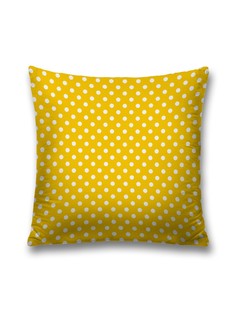 Наволочка декоративная JoyArty "Летние кружки" на молнии, 45x45 см