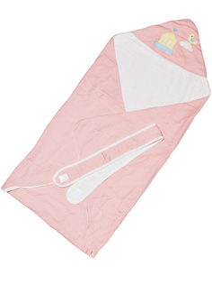 Детское конверт-одеяло Baby Fox BF-BLNT-25 весеннее Слоник цв. розовый 90х90 см