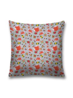 Наволочка декоративная JoyArty "Сервиз в горошек" на молнии, 45x45 см