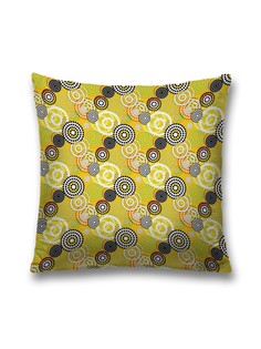 Наволочка декоративная JoyArty "Кружки радости" на молнии, 45x45 см