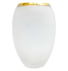 Ваза для цветов 22,5 см Crystalex CZ s.r.o. "Матовая с золотом" 004603