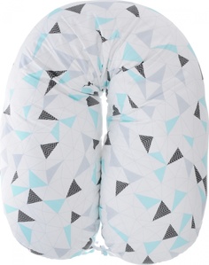Подушка для беременных Amarobaby Exclusive Soft Collection Треугольники, 170х25 см