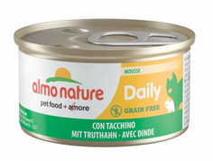 Консервы для кошек Almo Nature Daily Adult, нежный мусс с индейкой, 24шт по 85г