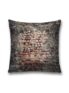 Наволочка декоративная JoyArty "Старая стена" на молнии, 45x45 см