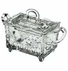 Сахарница 14 см квадратная Crystal Bohemia "BAROQUE" 104297